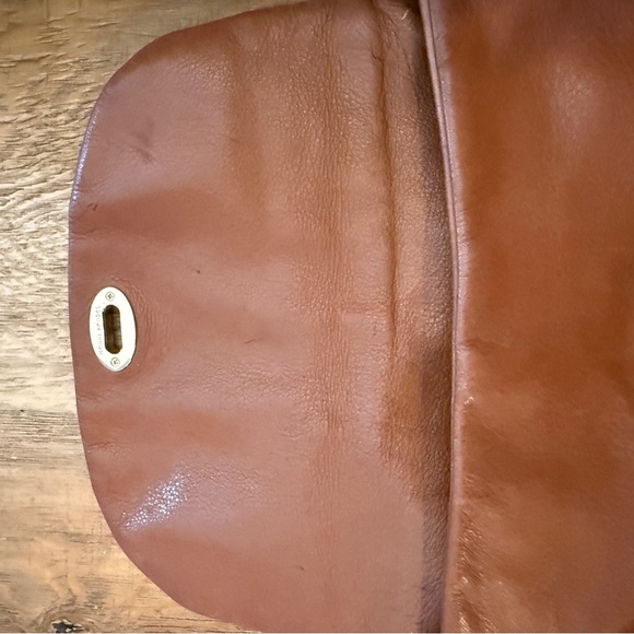 VTG Henri Bendel New York Rich Brown Leather Shoulder Bag 12x12 Old Money - Picture 14 of 14